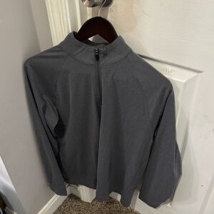 Light grey quarter zip